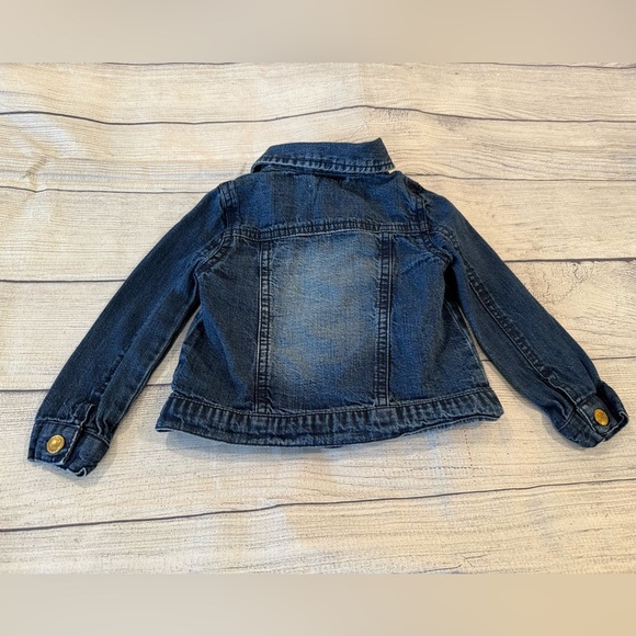 Artisan NY girls Jean Jacket - Dark Blue with Gold Buttons/size 2T - Picture 4 of 8